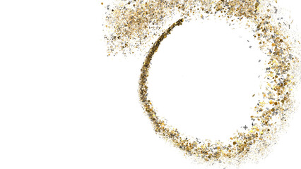 Gold Glitter Frame Background