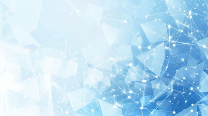 Naklejka premium Abstract blue background with geometric shapes and light effects, ideal for digital designs.