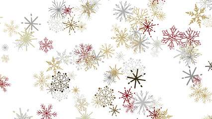 Snowflakes - Winter christmas sky with falling snow