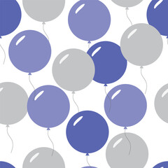 Pattern with balloons, vector art