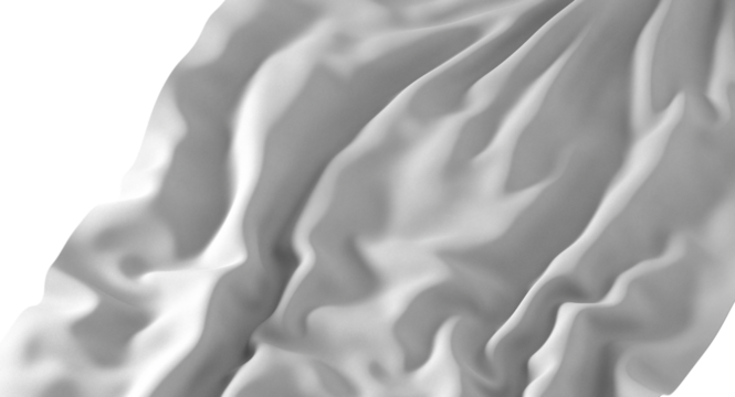 Abstract image featuring a white fabric with soft folds and drapes creating a flowing, smooth texture.