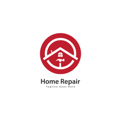 home repair logo template vector icon design