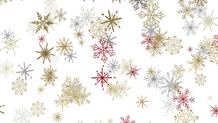 Snowflakes - Christmas Card - Snowflakes Of Paper In Frame