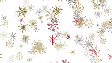 Snowflakes - Christmas Card - Snowflakes Of Paper In Frame