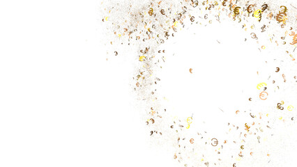 Abstract Gold and Brown Glitter