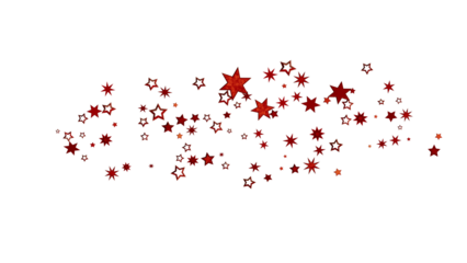 Red Star Confetti Background