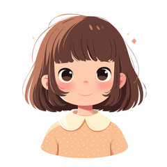 She_has_Blunt_Bangs_hairstyle_Flat_2D_cute_little_girl
