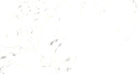 Abstract White Lines and Shapes Against a Black Background