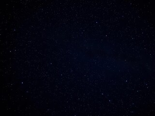 Fototapeta premium Shining stars twinkling on a dark night sky background, peaceful, tranquil, galaxy