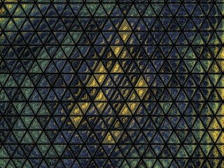 Abstract geometric background with a tessellated triangle pattern in dark tones.