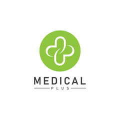 plus vector medical health template illustration icon