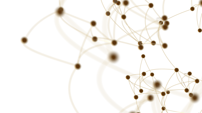 Abstract Network Connection with Golden Spheres