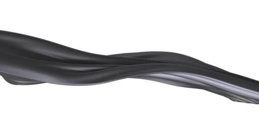 Abstract Black Fabric Flow