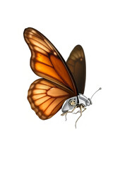 Obraz premium multicolored butterfly on a white background