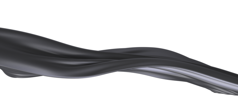 Abstract Black Fabric Flow