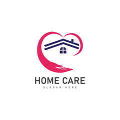 home care logo template design vector illustration icon