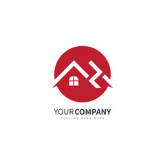 home logo design with concept letter h