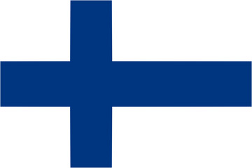 Finland flag isolated vector illustration