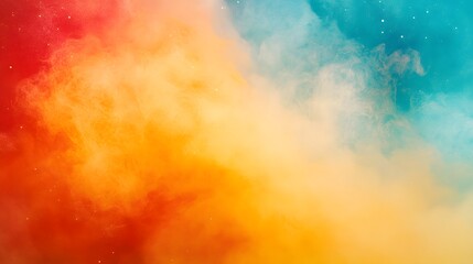 Obraz premium Abstract Colorful Swirling Paint Nebula Space