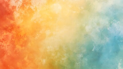 Abstract Watercolor Painting Warm and Cool Tones