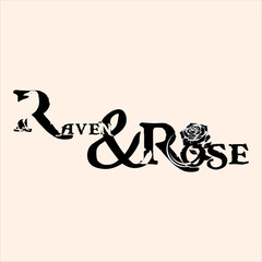Raven and Rose Logo design 