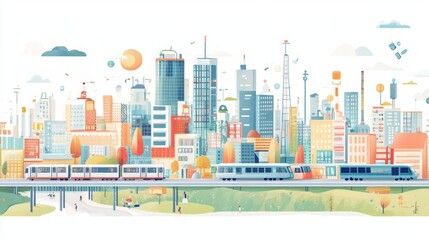 Obraz premium Global smart cities network in 2025 interconnected urban hubs AI-driven sustainability innovative technologies empowering progress sleek urban visuals