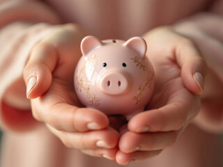 

Piggybank, savings, money, finance, hands, holding, investment, future, financial planning, security, wealth, budgeting, economy, thrift, coin, bank, ceramic, pink, cute, symbol, saving, growth, fun