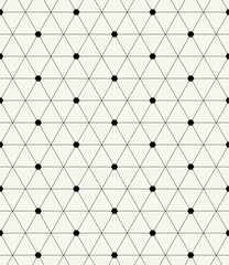 Fototapeta premium Vector seamless pattern. Modern stylish texture. Repeating geometric tiles with linear grid. Thin monochrome trellis. Trendy graphic design. Can be used as swatch for illustrator.