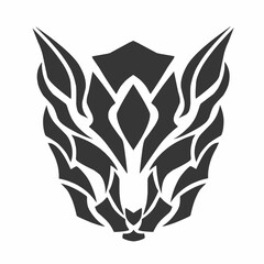 illustration vector graphic of design clipart tribal cat head