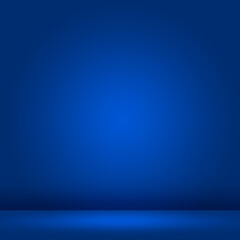 Render stage 3d background blue gradient products display blue color stage . image background 3d rendering with gradient for show marketing product for sale. Stage showcase display background