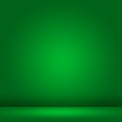 Render stage 3d background gradient products display green color with platform. image background 3d rendering with gradient for show marketing product for sale. Stage showcase display background