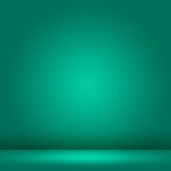 Render stage 3d background gradient products display light green color with platform. image background 3d rendering with gradient for show marketing product for sale. Stage showcase display background