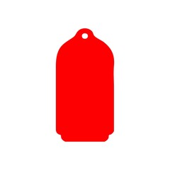 Gift tag label clip art design on plain white transparent isolated background for card, shirt, hoodie, sweatshirt, apparel, card, tag, mug, icon, poster or badge