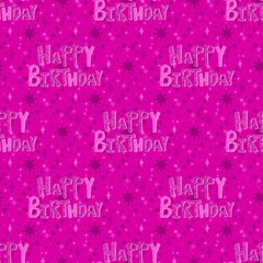 Birthday party seamless pattern for wrapping paper and fabrics