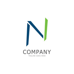 alphabet N letter logo and symbol vector icon