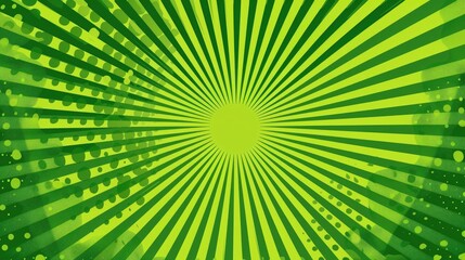 A vibrant green radial burst pattern with varying shades and textures.