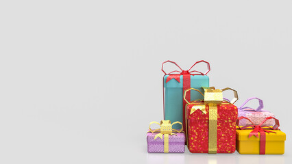 The Gift box for celebration or Holiday concept 3d rendering.