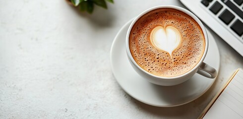 Coffee Break with a Heart Design