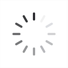 screen load progress wait circle symbol. web buffer loader sign design template vector.