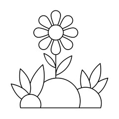 Plant & Flowers Outline Icons Set