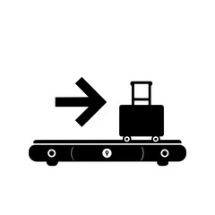Baggage Claim Sign Illustration