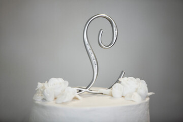 Wedding Cake Letter Decoration