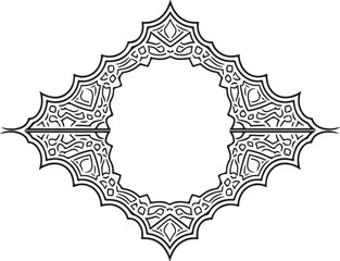 Black and White Intricate Mandala Pattern