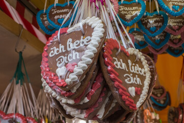 Lebkuchenherzen Ich liebe Dich 