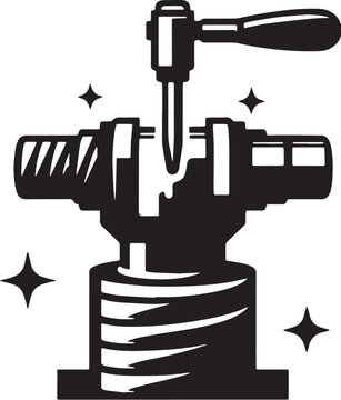 black wrench tightening metal object clip art preview