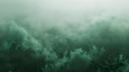 Abstract Green Cloud Formation Texture Image