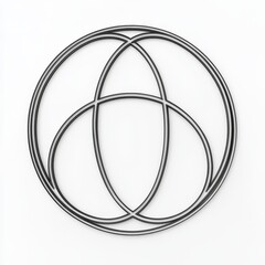 An outlined Venn diagram