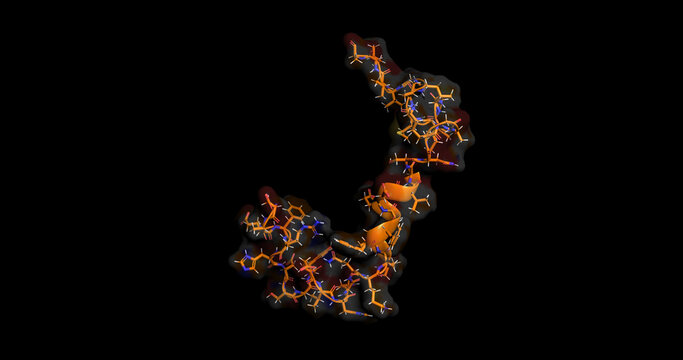 Amyloid beta-peptide, Alzheimer's disease/dementia molecule 3D, 4K