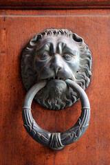 Lion door knocker