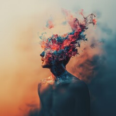 a graphic simulation of ADHD - Generative AI	